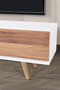 Hanah Home Ela 3330 Soporte para TV Blanco y Nogal
